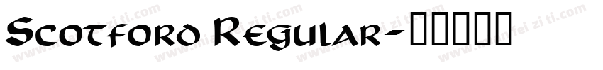 Scotford Regular字体转换